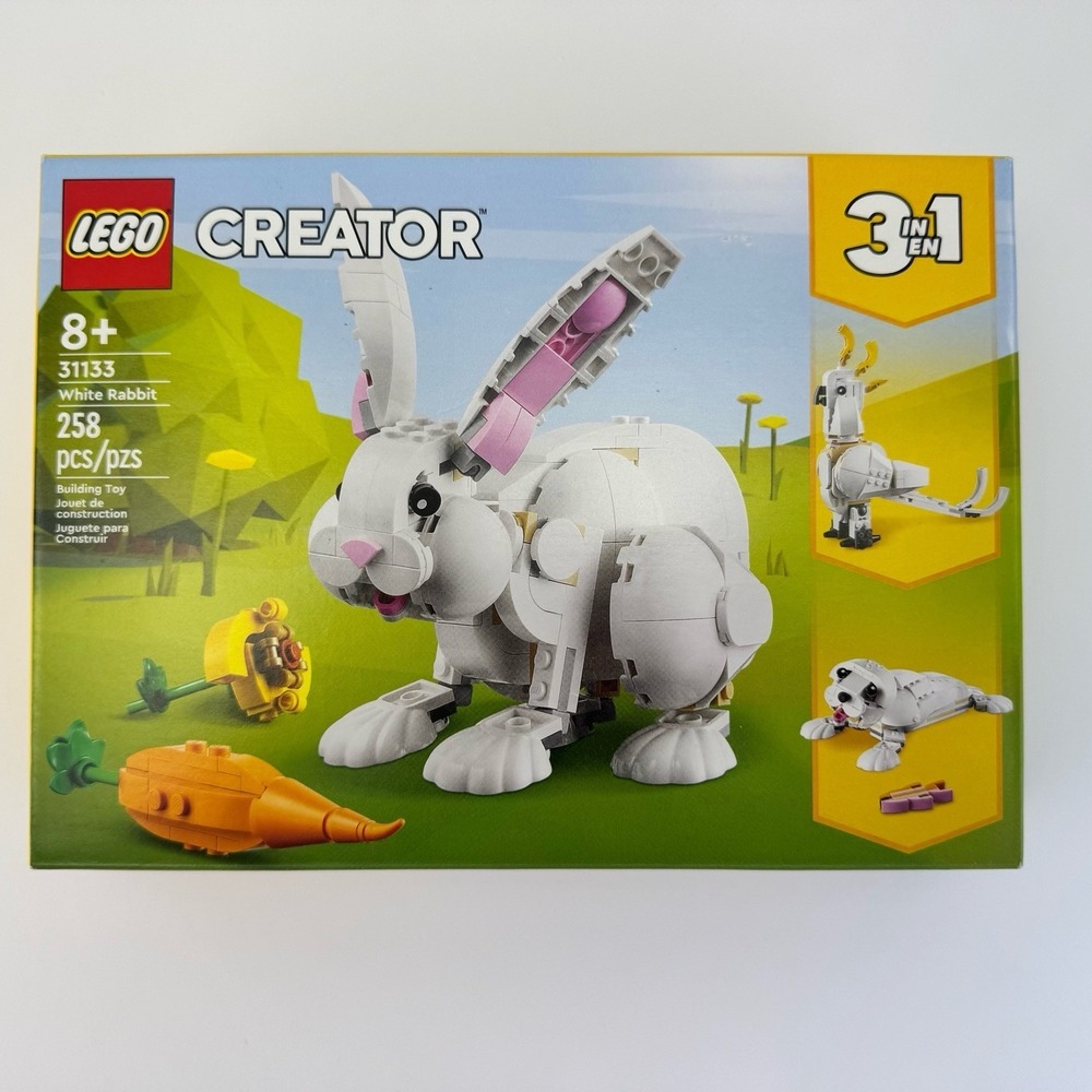 LEGO CREATOR 3 in 1 White Rabbit 31133 Easter Bunny Seal Bird NEW SEALED Retired
